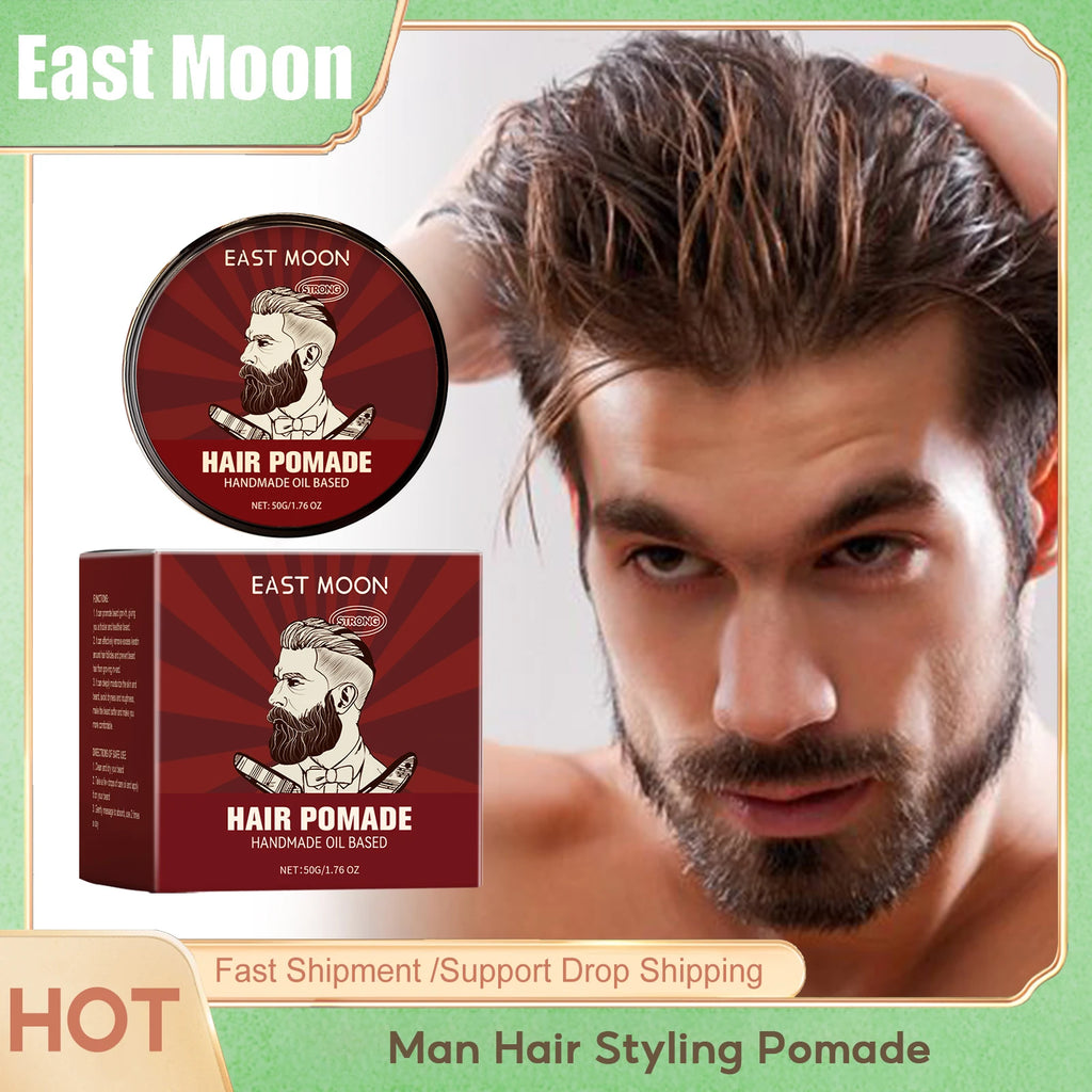 Man Hair Styling Pomade Non-greasy Control Roots Edges Balm Lasting Finished Molding Easy Lock in Water Woman Hair Shaping Waxs