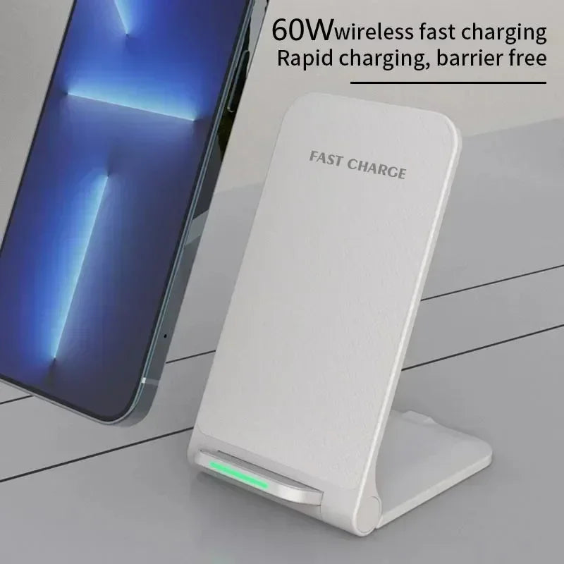 65W Wireless Charger Station for Phone & Earphone – Fast Charging Stand for iPhone 16/15/14/13 Pro Max, Samsung S24/S23, Xiaomi