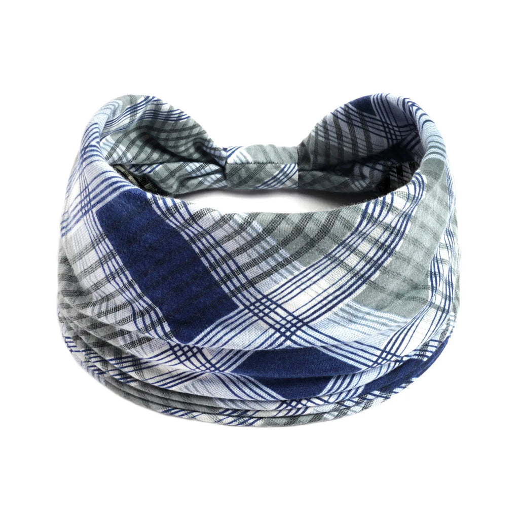 Boho Wide Knot Floral Cotton Headband | Stretch Turban Hair Scarf for Women