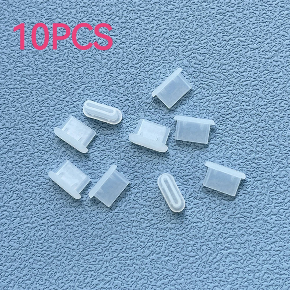 10/30/50PCS Type-C Silicone Dust Plugs Phone USB Charging Port Protector   Cover Type C Anti-dust Cap for Samsung Xiaomi Huawei