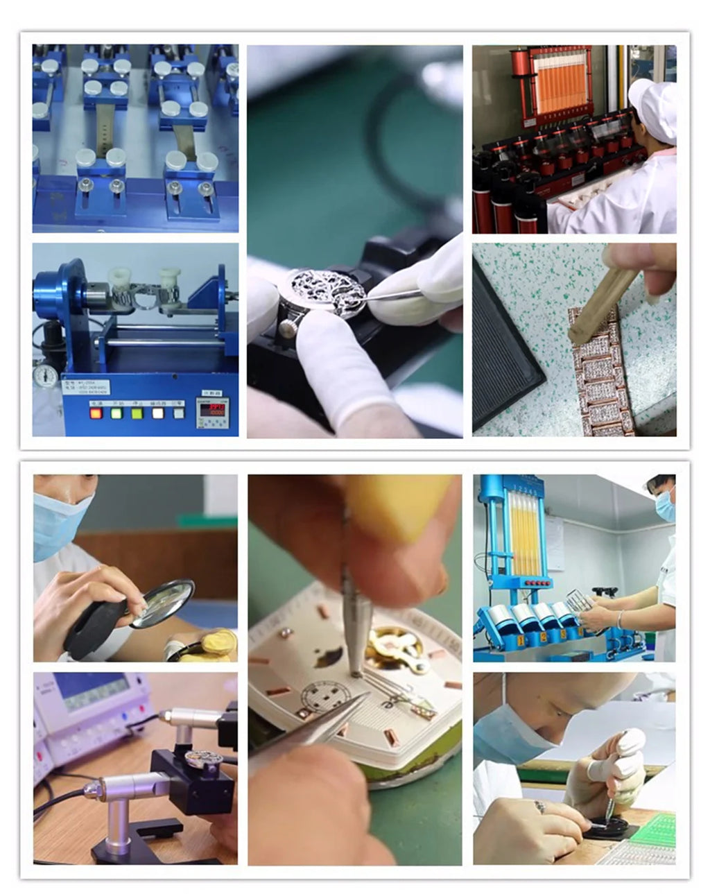 MISSFOX Full Iced-Out Men’s Watch | Luxury Diamond Silver Stainless Steel Quartz with Auto Date