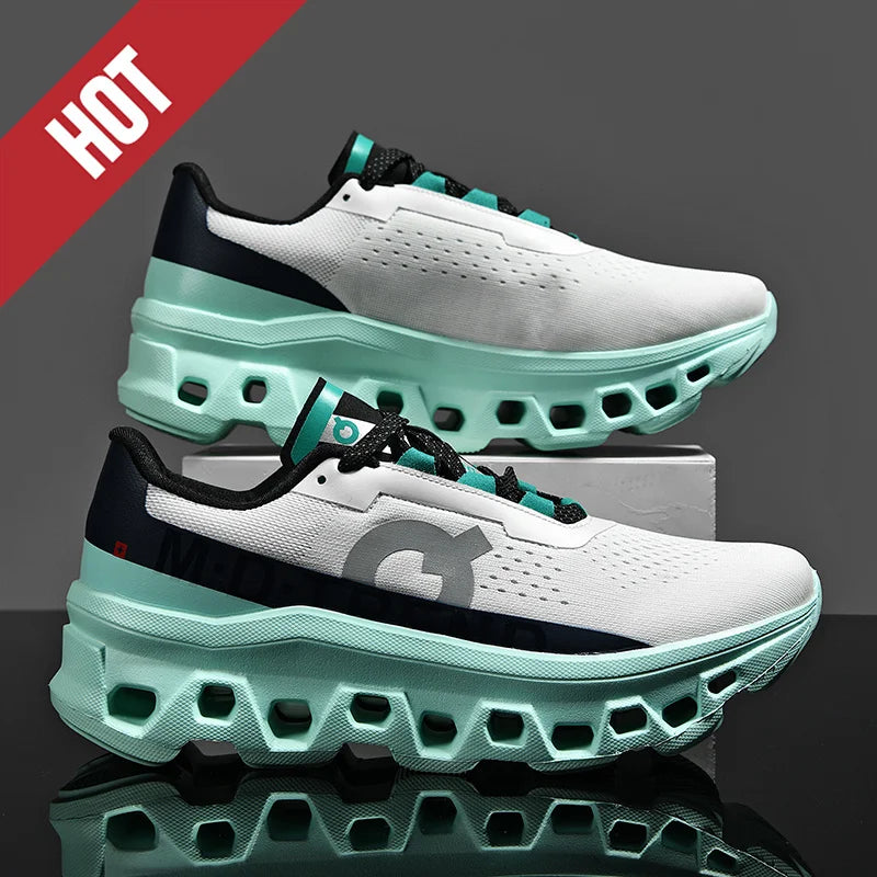 Men’s Breathable Air-Cushion Running Shoes – Lightweight Graffiti Sneakers