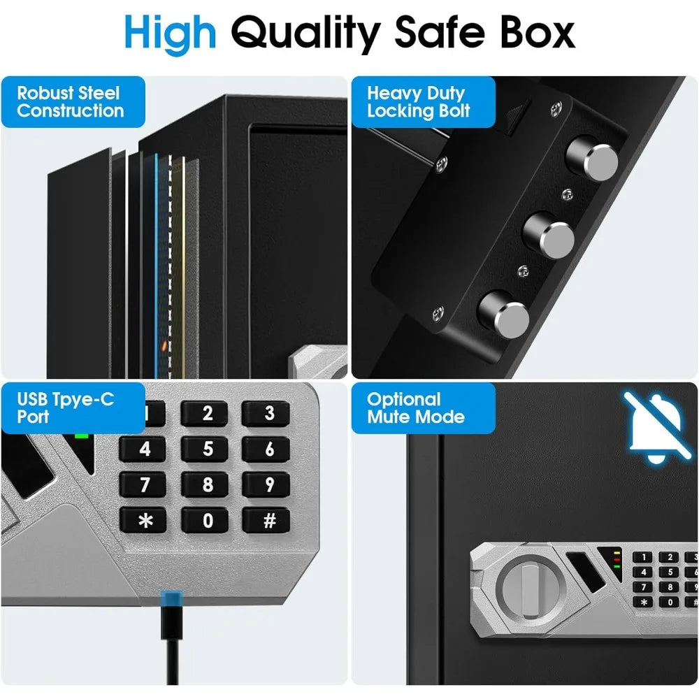 Home Safe — 2.2 cu ft, Electronic Combo, Alarm, Removable Shelf