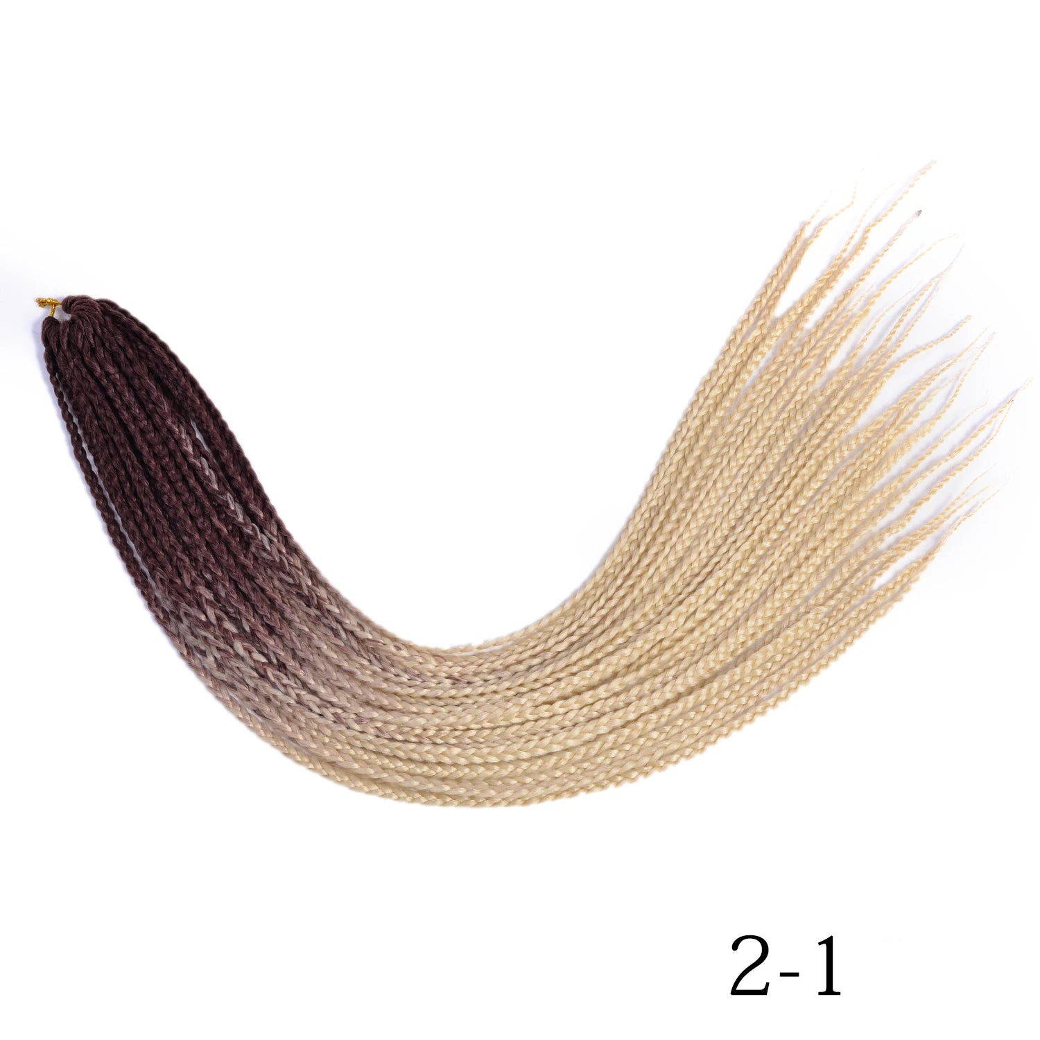 Synthetic Box Braids Hair Colored Crochet Hair Extensions Ombre Blue Gray Hook Braids Hairpiece For Women Cosplay Daily Use 24''