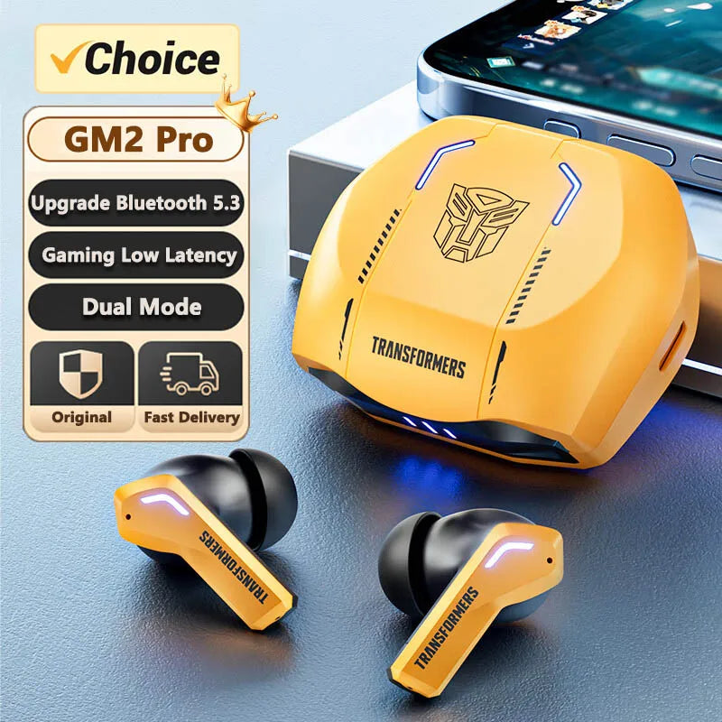 TRANSFORMERS TF-T06 TWS Earbuds — Bluetooth 5.3, Low-Latency, ENC Calls