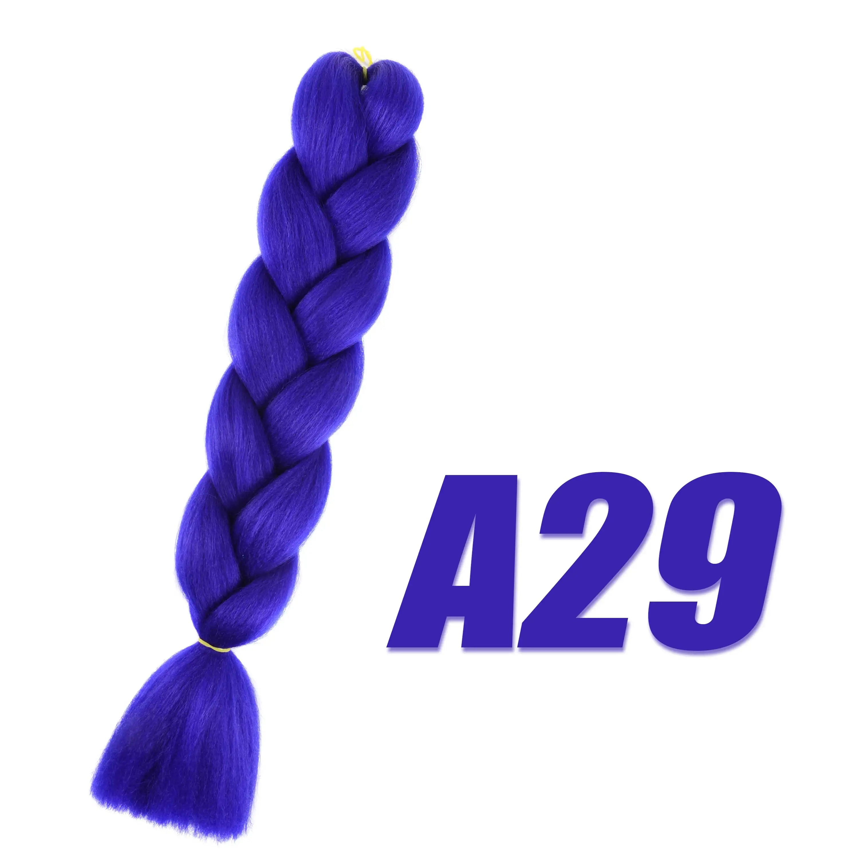 Synthetic Kanekalon Crochet Hair Braiding Hair Pre Stretched Curly Jumbo Braids Extensions Hair Accessories For Girls Braids