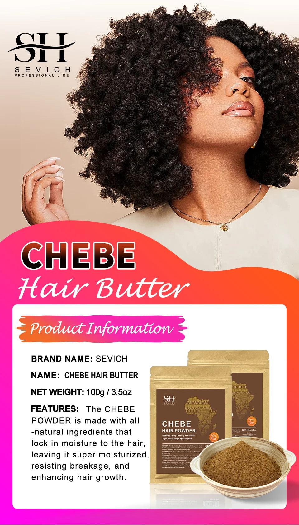 Africa Chad 100% Chebe Powder Hair Growth & Repair Set (Face, Hair, Skin, Body, Makeup – Beauty Collection)