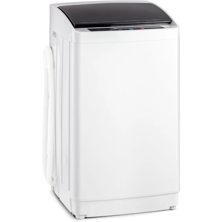 17.8LBS Portable FullAutomatic Electric Washing Machine with Stainless Steel Drum Compact Washer and Spin Dryer Combo featuring