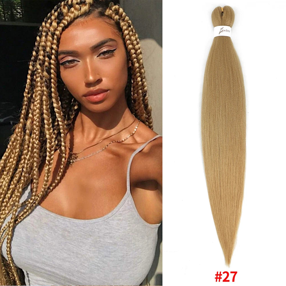 Braiding Hair Pre Stretched Synthetic Braid Extensions Jumbo Braid for Senegalese Passion Twist Box Braid Hair Bundles IPARTY