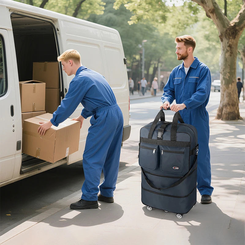 30/36/40 Inch Foldable Expandable Suitcase Bag Water-resistant Large Capacity Rolling Travel Luggage Bag For Moving Storage