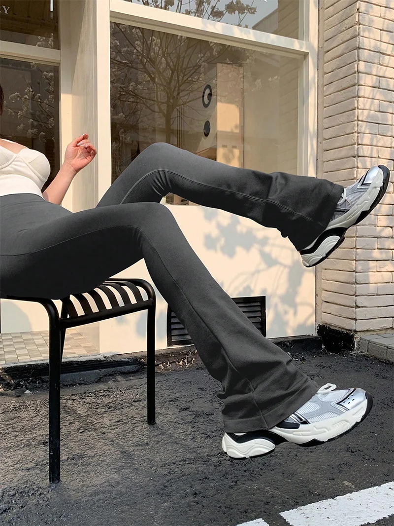 Seamless High-Waist Micro Flare Yoga Pants – Compression Bootcut Leggings