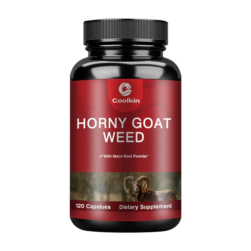 Airboy Horny Goat Weed Capsules – With Tongkat Ali, Maca & L-Arginine | Boosts Energy, Stamina & Male Performance (120 Capsules)