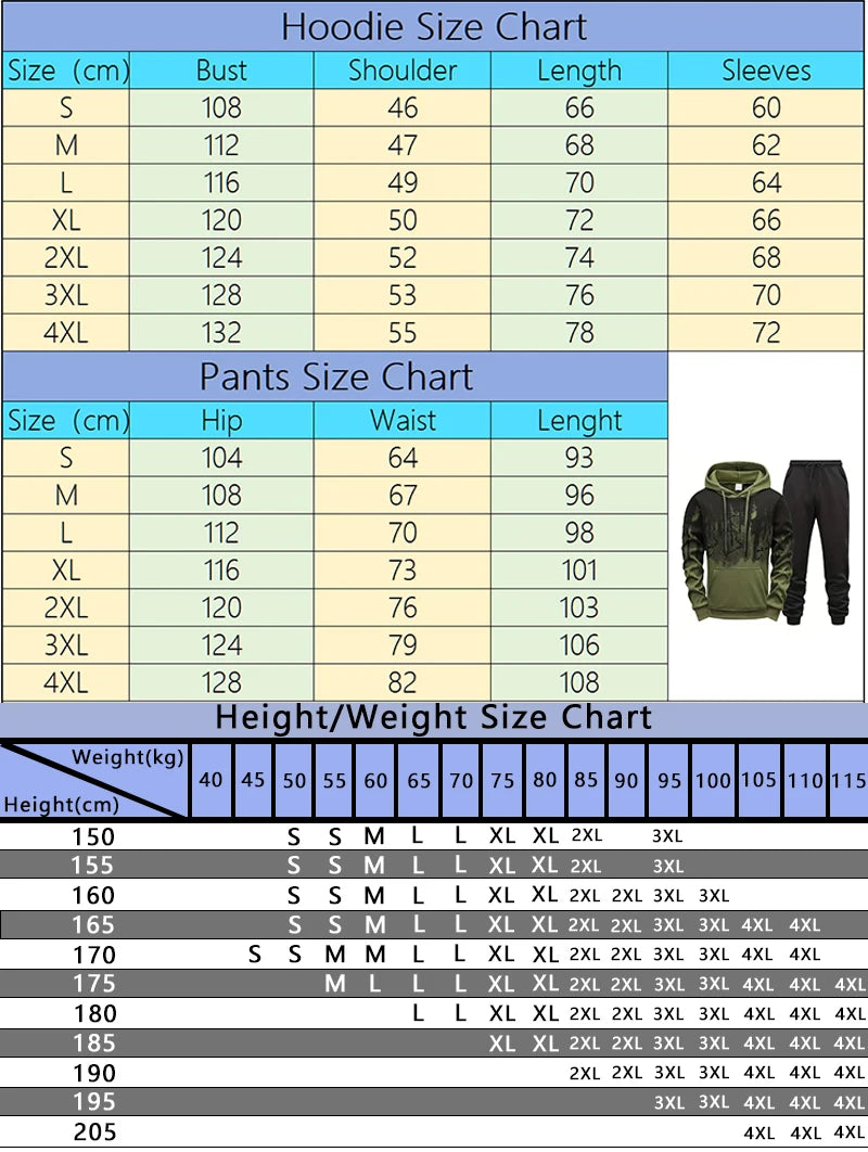 Autumn Winter Male Daily Casual Sports Jogger Suit 2025 Urban Fashion Hoodies Sportswear Men's Set Hooded Sweatshirts Sweatpants