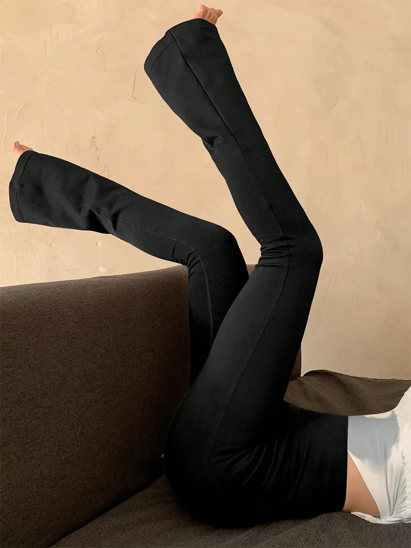 Seamless High-Waist Micro Flare Yoga Pants – Compression Bootcut Leggings