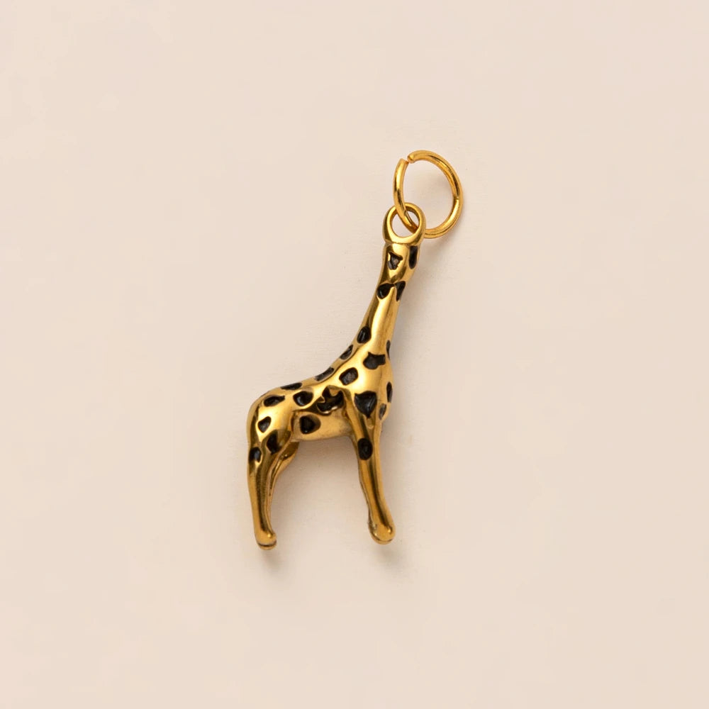 18K Gold-Plated Animal Series Charms | Stainless Steel DIY Pendants for Jewelry Making