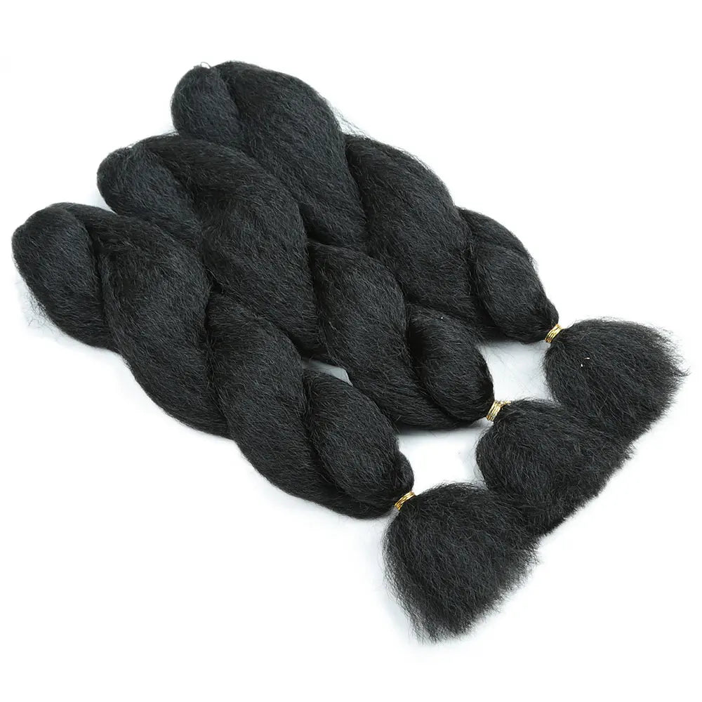 Synthetic Crochet Vixen Bundles 26 inch Kinky Straight Crochet Hair for Black Women Premium Synthetic Fibers Crochet Braids