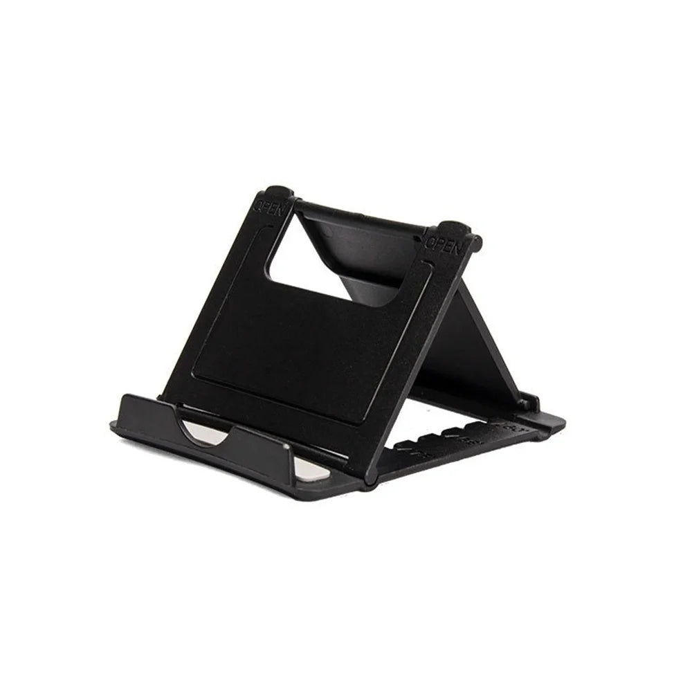 Mini Adjustable Creative Portable Universal Folding Plastic Phone Holder Tablet Computer Stand For ipad iPhone Samsung Xiaomi