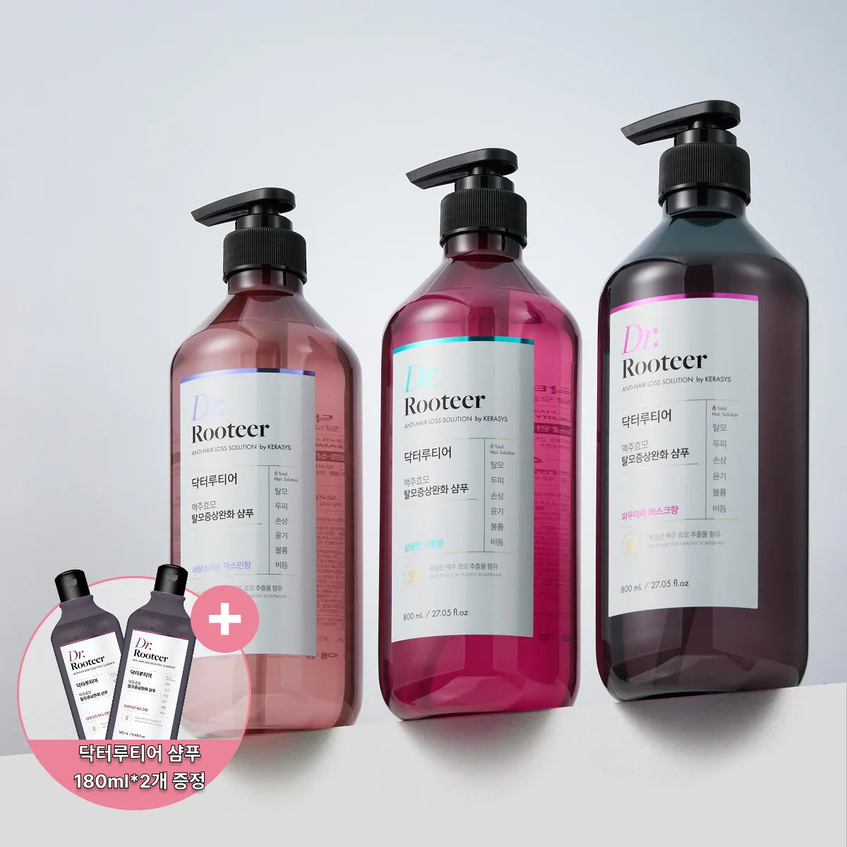 Dr.Rooteer Beer Enema Hair Loss Shampoo 800ml + 180ml Additional Care!