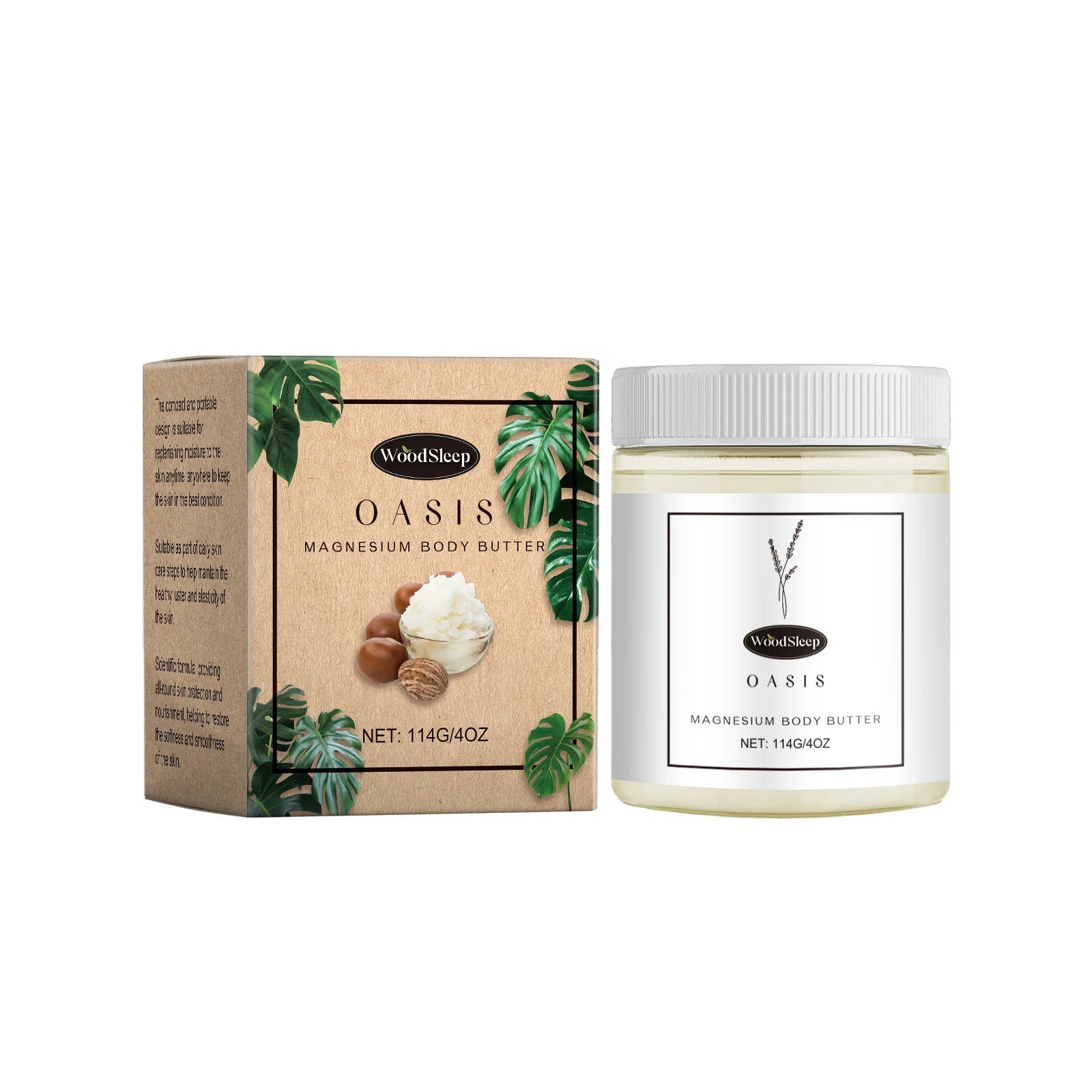 Body Lotion Moisturizing Magnesium Body Butter Nourishing Skin Soft Smooth Soothes Muscles Overnight Shea Butter Skincare Cream