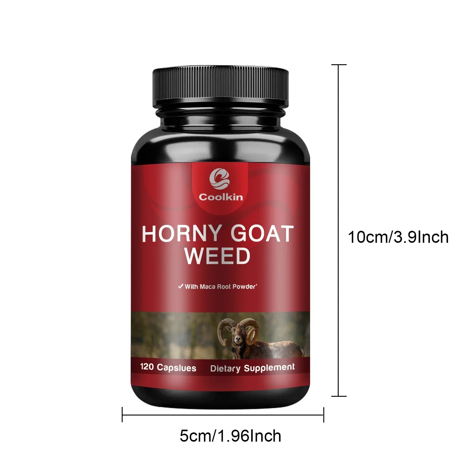 Airboy Horny Goat Weed Capsules – With Tongkat Ali, Maca & L-Arginine | Boosts Energy, Stamina & Male Performance (120 Capsules)