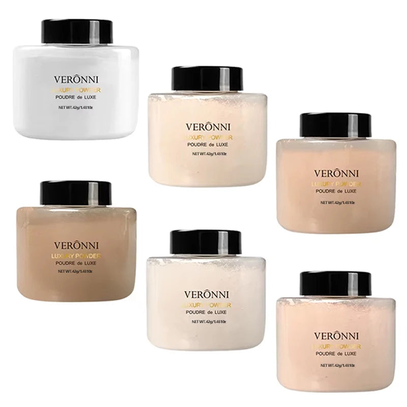 6 Colors Banana Luxury Powder for Women Face Foundation Banana Powder Bottles Loose Powder Authentic Oil-Control Beauty Make Up