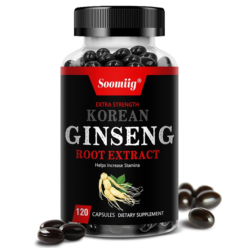 Bcuelov Korean Ginseng — Focus, Energy & Endurance Support (120 Capsules)