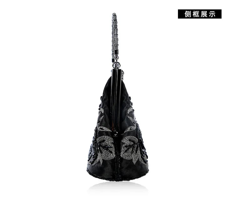 Retro Handmade Beaded Embroidered Dinner Bag Chic Festive Bride Bolsos Lujosos Marcas Famosas Luxury Designer Bags High Quality