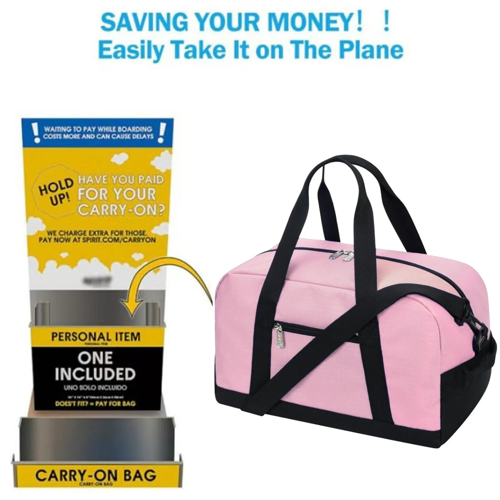 Fitness bag, handbag crossbody bag,luggage bag, lightweight multi compartment,double zipper design,suitable for overnight travel