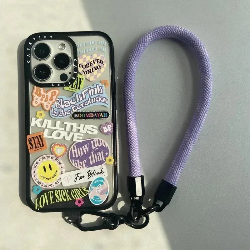 3/5pcs Phone T-shaped Strap Plates - Braid Lanyard Accessories for iPhone 12/13/14/15 & Xiaomi Cases, Weave Card