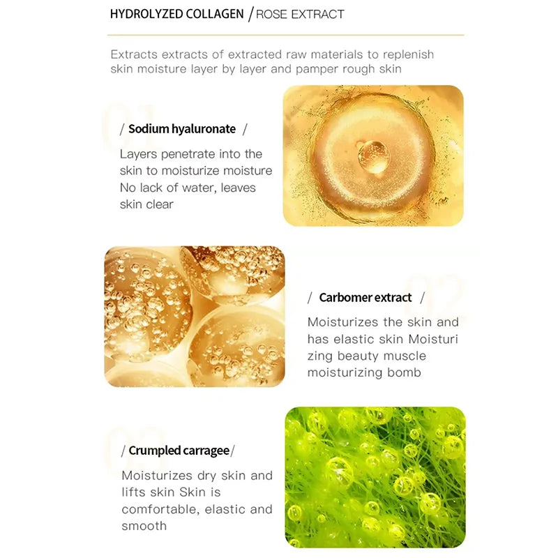 Anti-Wrinkle Face Cream Collagen Pearl Firming Lift Fade Fine Lines Caviar Moisturizing Smooth Brighten Korean Skin Care Product