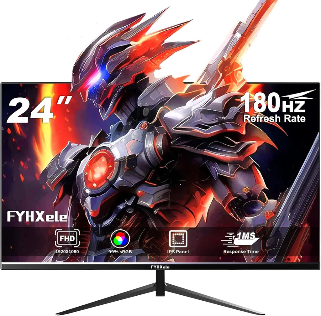FYHXele 24" Fast IPS Gaming Monitor — FHD 1080p | 180Hz | 1ms | FreeSync / G-SYNC Compatible | HDR10