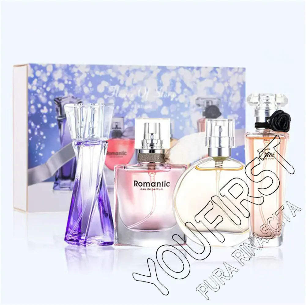 High Quality Perfume Women 95ml Brand Pheromone Perfumes De Mujer Gift Box 4pcs Set Floral Scent Fresh Natural Parfum Pour Femme