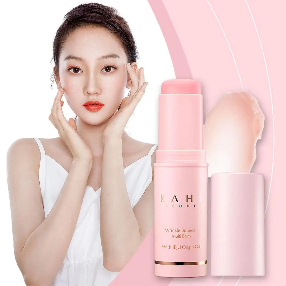 KAHI Wrinkle Bounce Multi Balm Facial Moisturizer All-in-One Hydrating Lip Balm Eye Cream Make Up Base Daily Face Moisturizer
