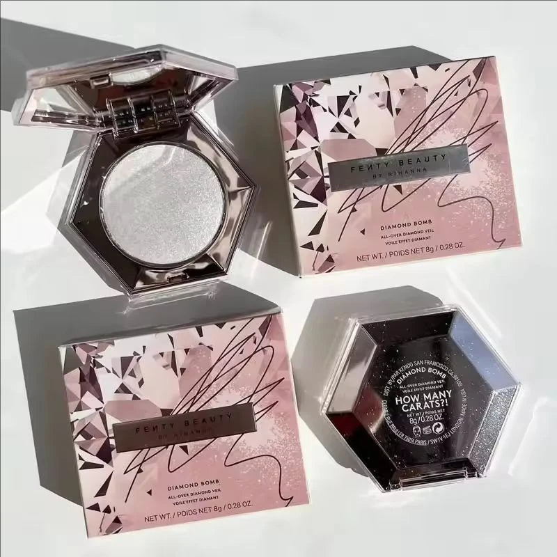 Fenty Beauty Set Lipstick Lasting Moisturize Diamond Facial Illumination Powder Presenting Facial Contour Stick Loose Powder