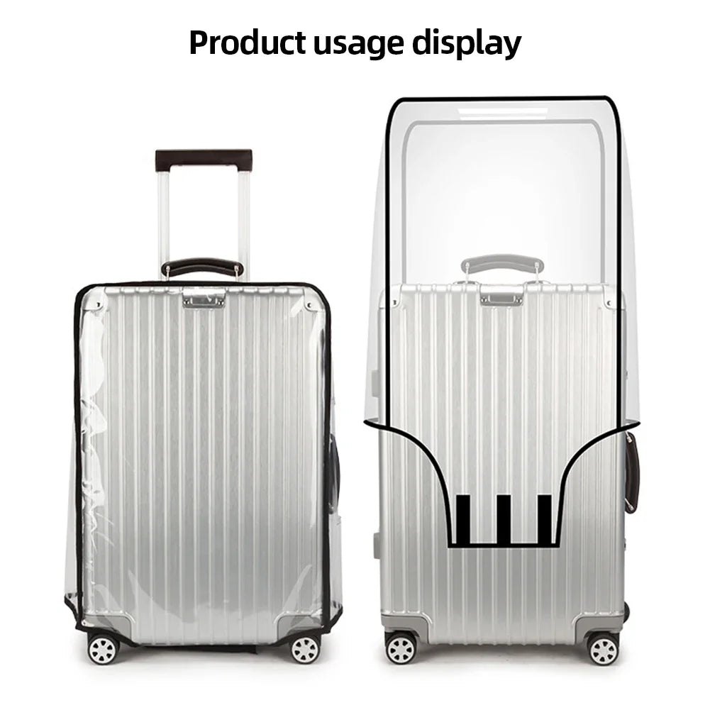 18-30inch Luggage Cover Waterproof Protective Suitcase Cover Trolley Covers PVC Travel Luggage Protector Travel Accessory