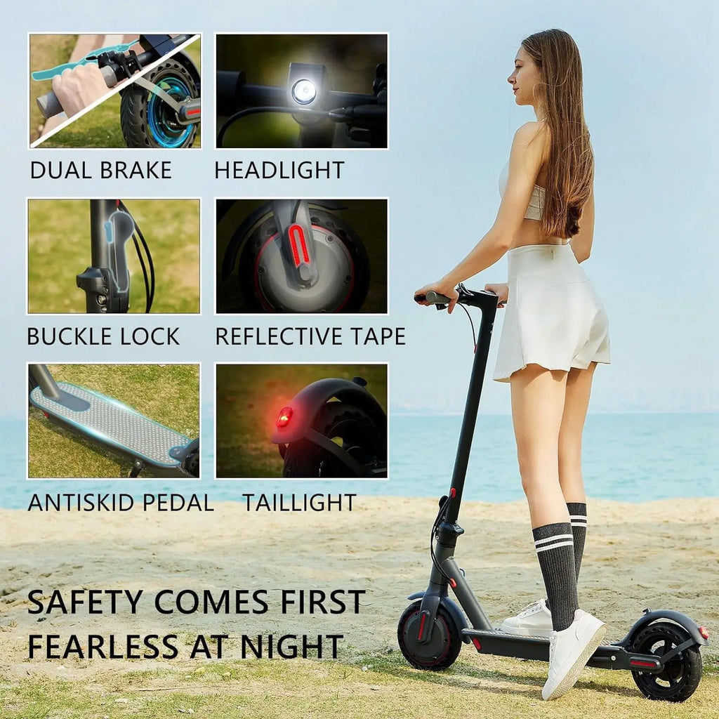 G5.0 Foldable Electric Scooter — 19 MPH, 21-Mile Range, 350W Motor