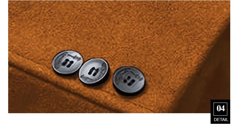 Men Long Double-breasted Coat with Lining Warm Type Coats Wool Blend Lapel Casual Fashion Men's Clothing Polo Jacket Customized