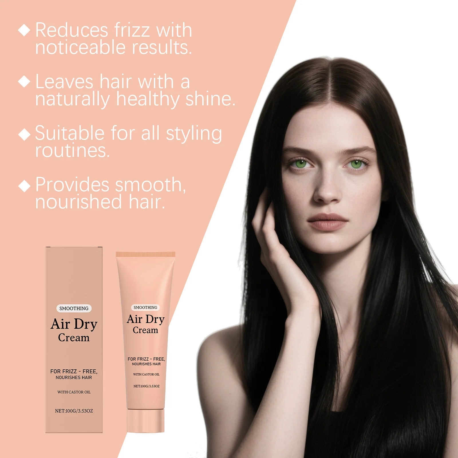 Air Dry Curl Cream – Frizz Control & Smoothing Styling Cream (100g)