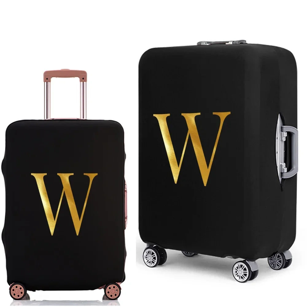 Letter Print Luggage Cover Thicker Suitcase Protective Case Trunk Case Apply Elastic Dust Case for 18" To 32" Travel Accessories