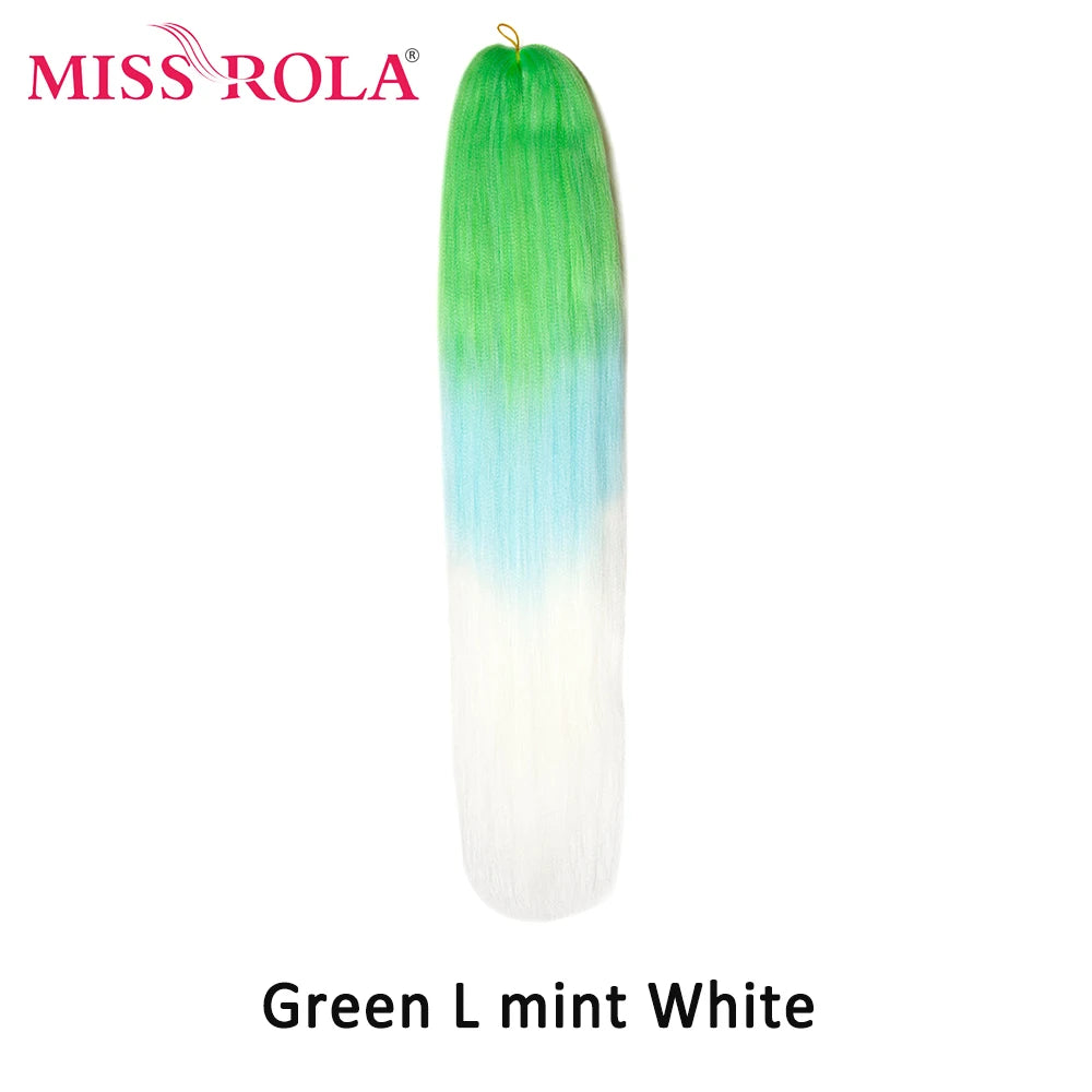 Miss Rola Synthetic 22 Inch 60G Kanekalon Hair Tinsel Wire Jumbo Braid Yaki Straight Hair Extension Twist Braid Bulk Wholesale