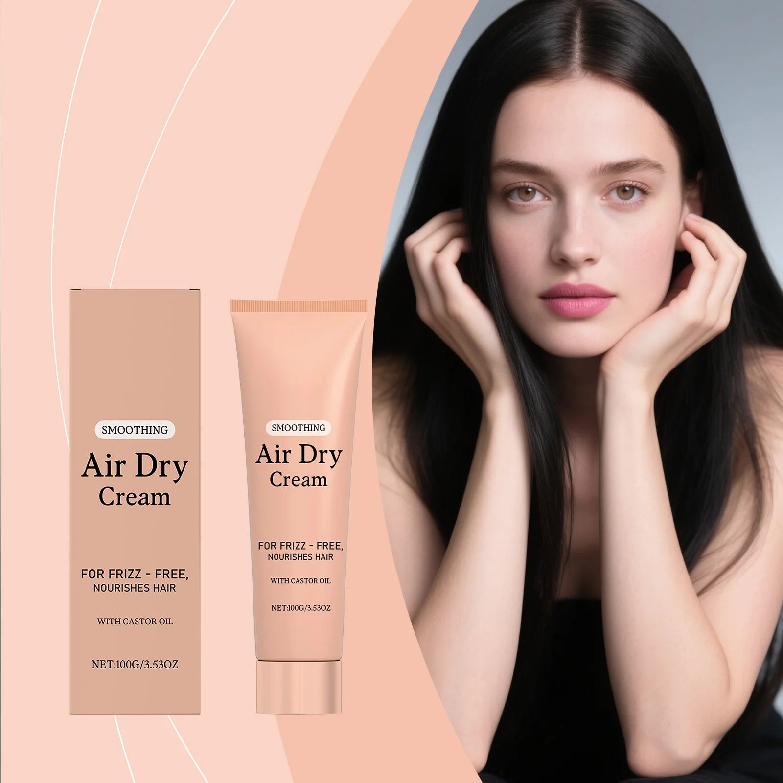 Air Dry Curl Cream – Frizz Control & Smoothing Styling Cream (100g)