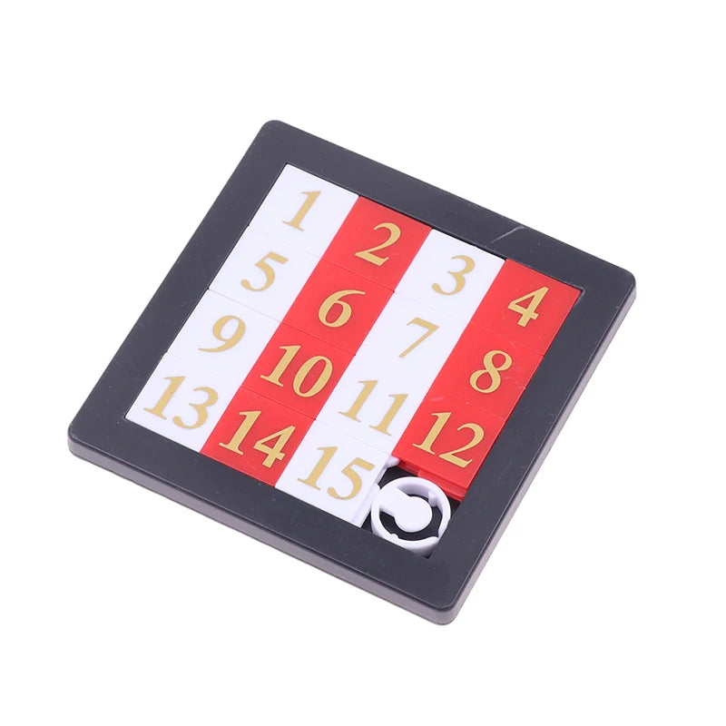 1PC 1-15 Number Slide Puzzle Brain Puzzle Games Exercise The Brain Educational Toy Developing for Children Toys