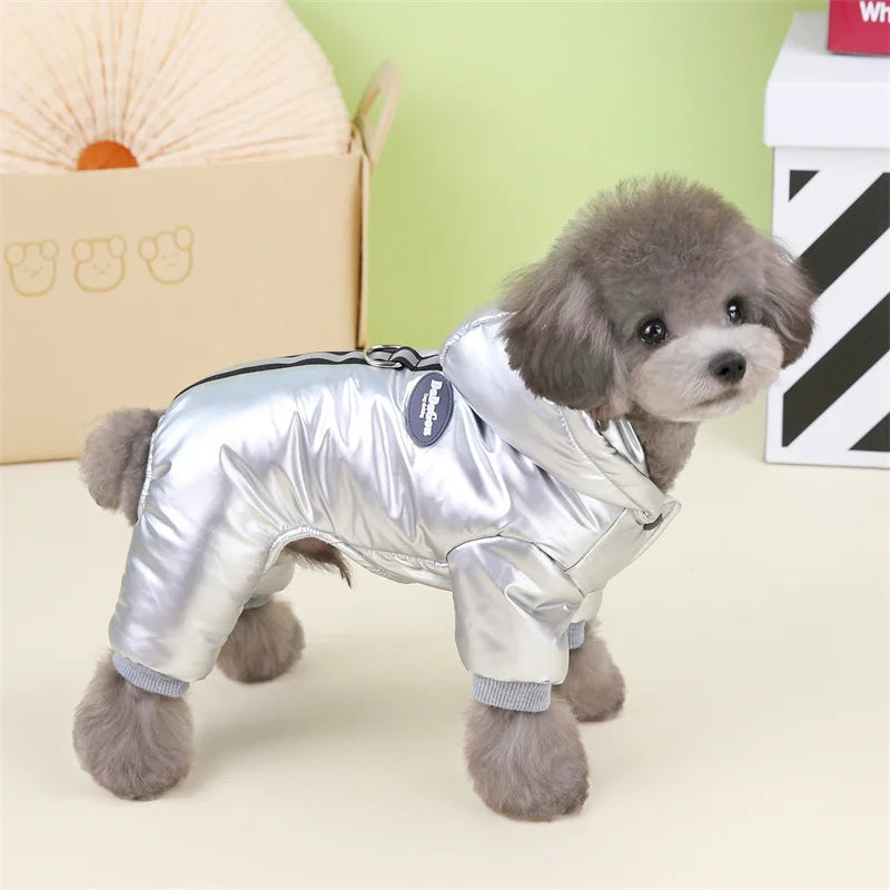 Thicken Warm Dog Jumpsuit Winter Pet Dogs Clothes for Chihuahua Coat Waterproof Hoodie Puppy Overalls Poodle Jacket Pet Apparel