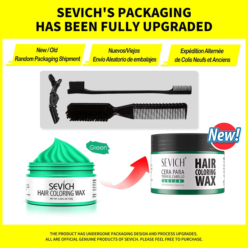 Temporary Hair Color Wax Kit for Men Women Kid Daily Party Cosplay DIY Washable Instant Hair Dye Cream Blue Purple Red Green