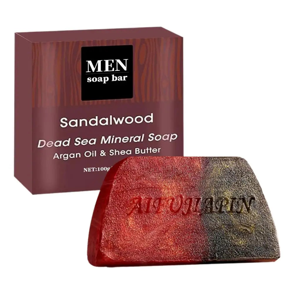 Agarwood Handmade Men's Soap,Deeply Cleanses The Body, Moisturizes The Face, And Is Gentle And Shiny,Sandalwood Handmade Soap