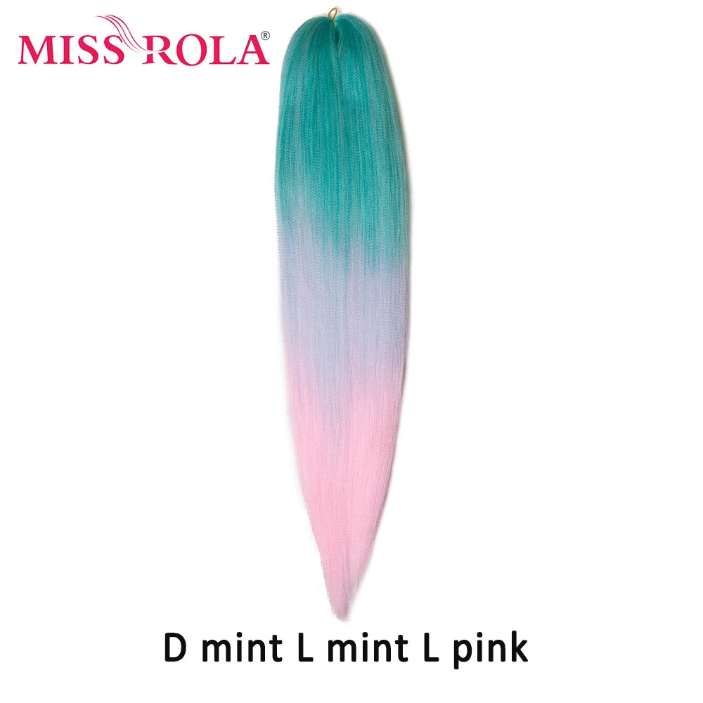Miss Rola Synthetic 22 Inch 60G Kanekalon Hair Tinsel Wire Jumbo Braid Yaki Straight Hair Extension Twist Braid Bulk Wholesale
