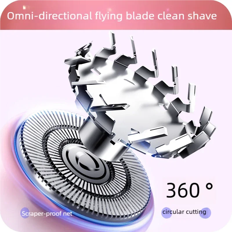 Electric Shaver Epilator for Women, Hair Removal Razor, Body, Legs, Face, Mustache, Bikini Trimmer, 2 in 1