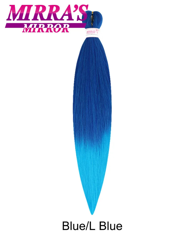 Synthetic Pre Stretched Braiding Hair Easy To Make Senegalese Box Braid Natural Soft Hair Bundles Blue Red Yellow Pink Braids