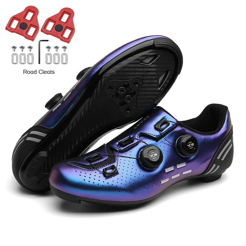 2023 Cycling Sneaker Mtb with Cleats Men Carbon Sports Speed Bike Shoes Women Mountain Racing Flat SPD Road Cycling Footwear