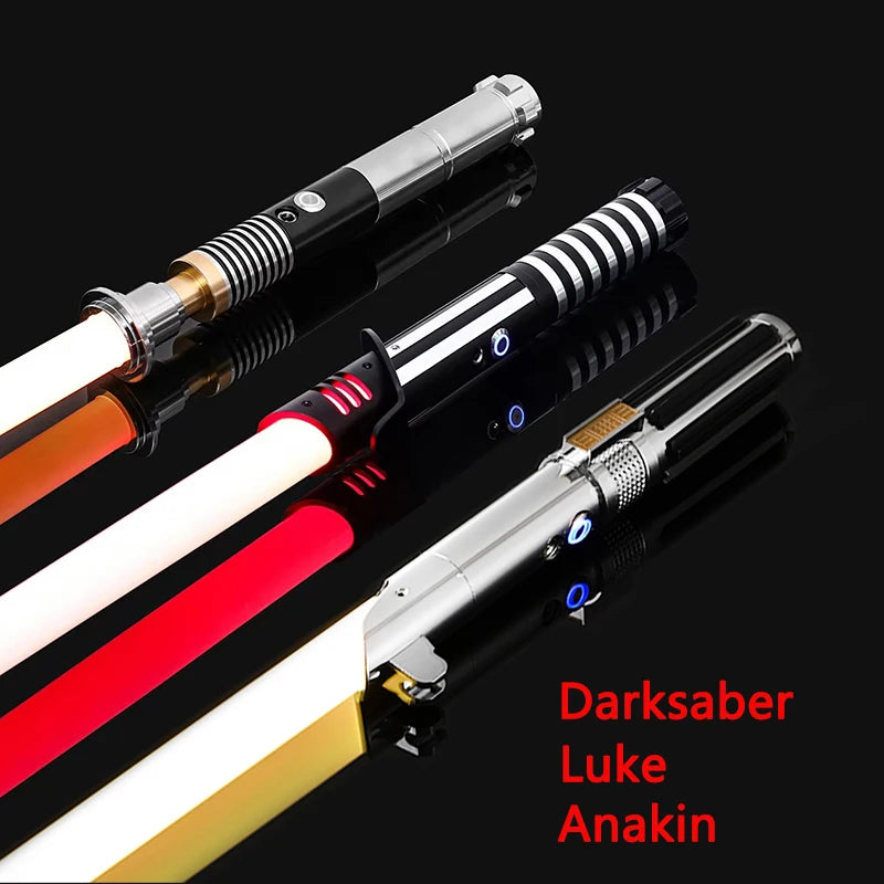Luke RGB Lightsaber Laser Sword Metal Flashing Rave Cosplay Toys Soundfonts Force FX FOC Blaster Toy  Espada Sabre De Luz